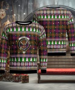 Carnegie Modern Crest Tartan Christmas Ugly Sweater 3D Gift For Men And Women