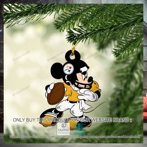 mickey mouse nfl pittsburgh steelers christmas ornament 1 52791