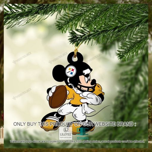 mickey mouse nfl pittsburgh steelers christmas ornament 1 52791