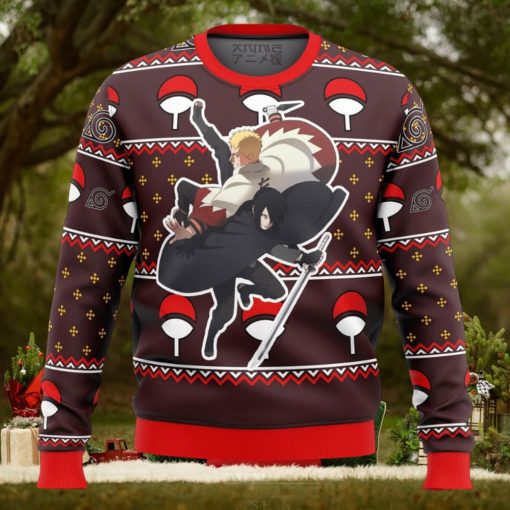 Naruto Sasuke Grown Ugly Christmas Sweater