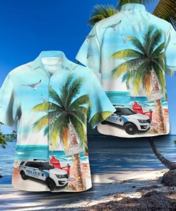 Sanibel Lee County Florida Sanibel Police Department Ford Police Interceptor Utility Hawaiian Shirt