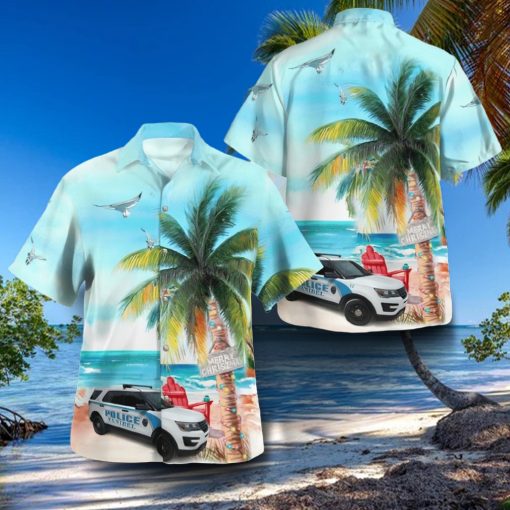 Sanibel Lee County Florida Sanibel Police Department Ford Police Interceptor Utility Hawaiian Shirt