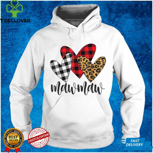 mothers day leopard mawmaw Buffalo Plaid mawmaw lover T Shirt