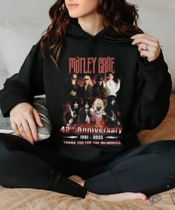 motley crae 42th anniversary 1981 2023 thank you for the memorie hoodie, sweater, longsleeve, shirt v-neck, t-shirt