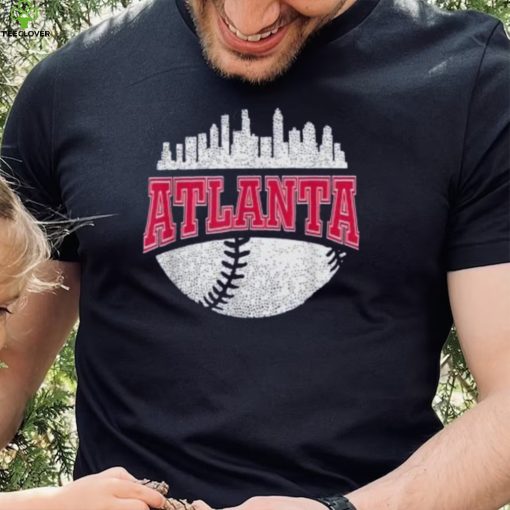 Vintage Atlanta Braves Baseball Retro City Skyline T Shirt Atlanta City Shirt2