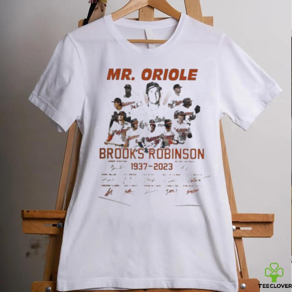 mr oriole brooks robinson 1937 2023 signatures Shirt - teejeep