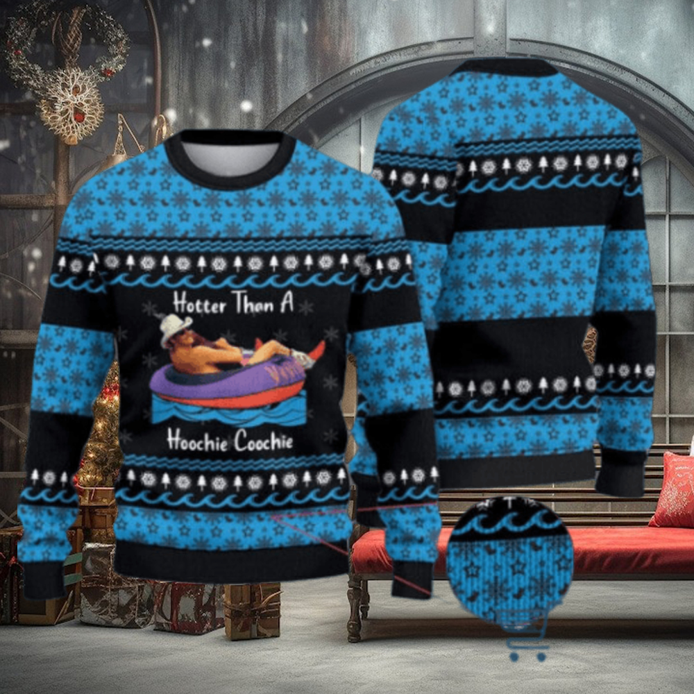 Alan Jackson hotter than a hoochie coochie ugly Christmas sweater Alan Jackson hotter than a hoochie coochie ugly Christmas sweater