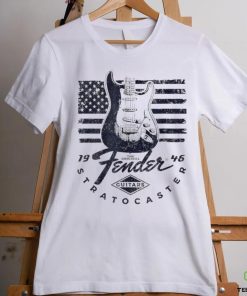 Guitar X The Original Fender Stratocaster American flag logo shirt 1 Guitar X The Original Fender Stratocaster American flag logo shirt