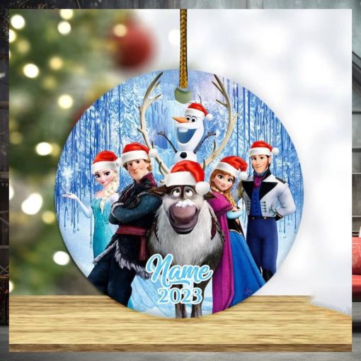 Personalized Frozen Ornament, Disney Princess Christmas Gift