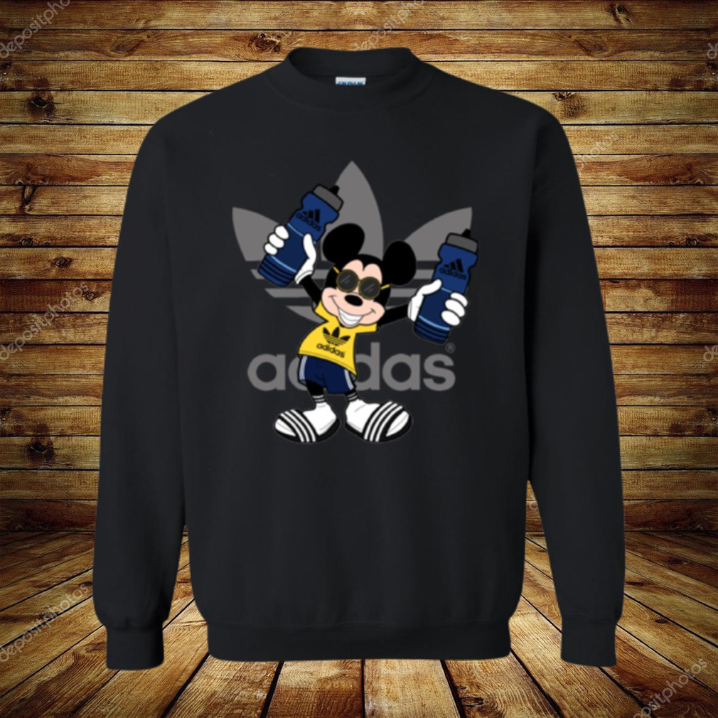 Clothing Check out new arrival Mickey Mouse Adidas Printed Crewneck Pullover Sweatshirt