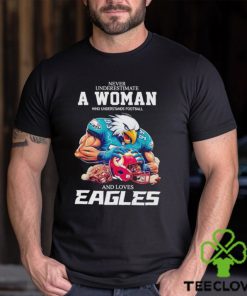 Swoop never underestimate a woman who understands football and loves Eagles shirt 2 Swoop never underestimate a woman who understands football and loves Eagles shirt