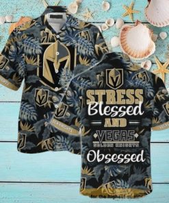 Vegas Golden Knights NHL Hawaiian Shirt Stress Blessed Obsessed