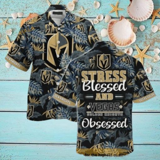 Vegas Golden Knights NHL Hawaiian Shirt Stress Blessed Obsessed