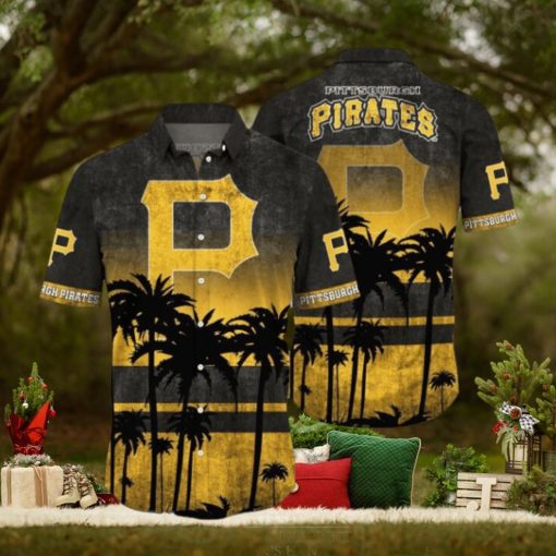 Pittsburgh Pirates MLB Logo Coconut Tropical Hawaiian Shirt Beach Gift For Fans