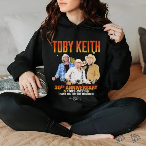 Toby Keith 30th Anniversary 1993 2023 Thank You For The Memories signature Shirt