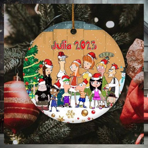 Personalized Phineas And Ferb Ornament, Phineas And Ferb Kid Ornament