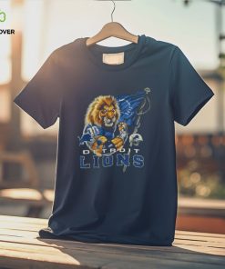 Detroit Lions Football Quarterback Lion Warrior T Shirt