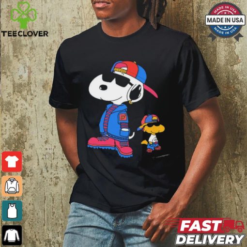 The Peanuts Snoopy And Woodstock 2 Cool Snoopy 8 30 Drop T shirt