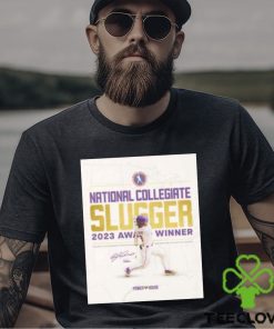 national collegiate slugger 2023 award winner the most outstanding offensive baseball division one team in the country the power lsu house shirt
