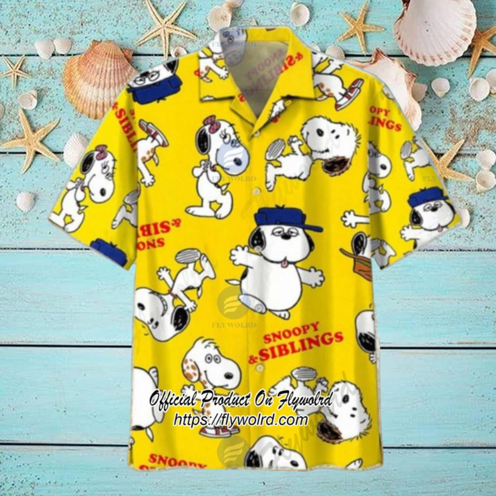 Snoopy And Siblings Summer Time Hawaiian Shirt Snoopy And Siblings Summer Time Hawaiian Shirt