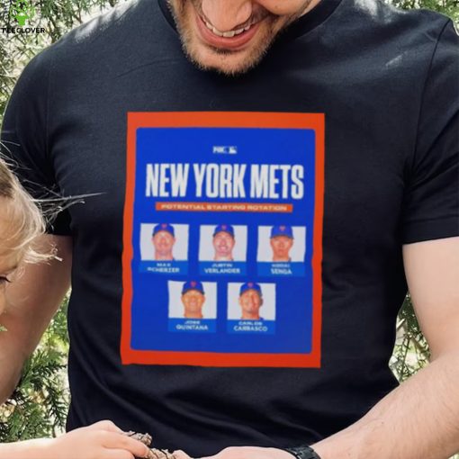 new York Mets potential starting rotation MLB 2023 shirt