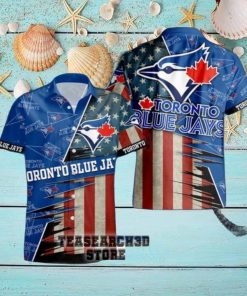 Toronto Blue Jays American Flag Logo Vacation Gift For Men And