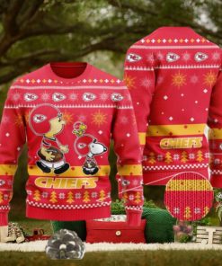 Kansas City Chiefs Funny Charlie Brown Peanuts Snoopy Ugly Christmas Sweater