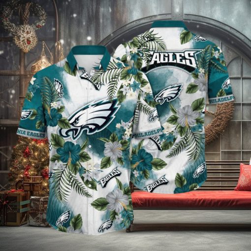 nfl philadelphia eagles hawaii hoodie, sweater, longsleeve, shirt v-neck, t-shirt flower trendy floral tops lm3ki