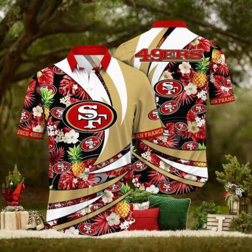 nfl san francisco 49ers hawaii hoodie, sweater, longsleeve, shirt v-neck, t-shirt flower classic hawaiian prints qg6sq