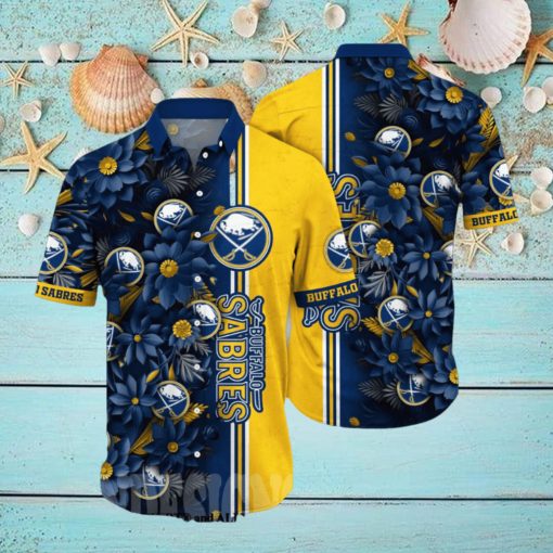 Buffalo Sabres NHL Flower Full Printing Unisex Hawaiian Shirt