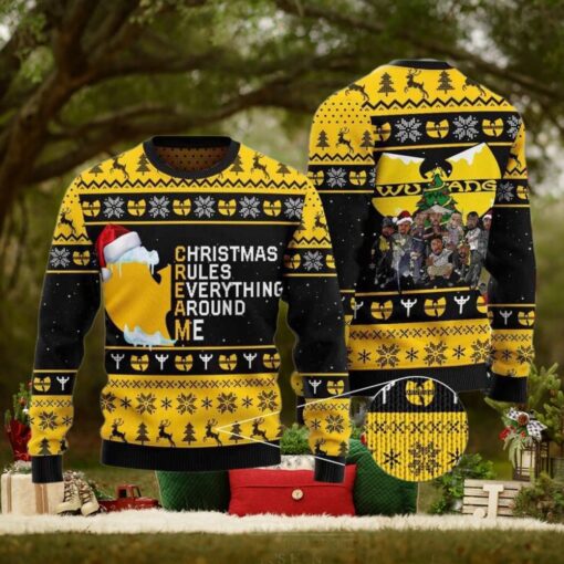 Wu Tang Clan Christmas Rules Everything Around Me Chirstmas Gifts 2024 Xmas For Family And Friends Ugly Sweater