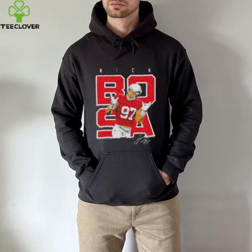 nick Bosa San Francisco 49ers shrugs hoodie, sweater, longsleeve, shirt v-neck, t-shirt