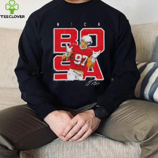 nick Bosa San Francisco 49ers shrugs hoodie, sweater, longsleeve, shirt v-neck, t-shirt