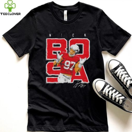 nick Bosa San Francisco 49ers shrugs hoodie, sweater, longsleeve, shirt v-neck, t-shirt