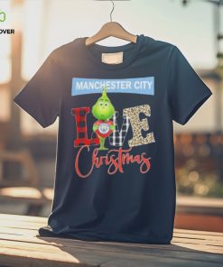 Grinch Hug Heart Manchester City Love Christmas Shirt