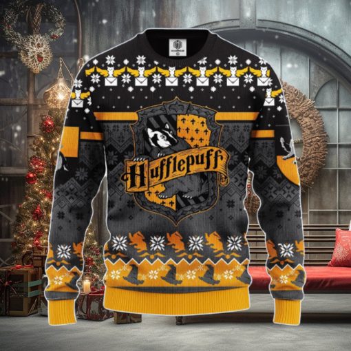 Harry Potter Hufflepuff Ugly Christmas Sweater Amazing Gift Men And Women Christmas Gift