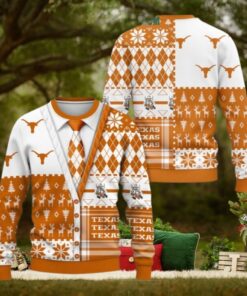 Texas Longhorns 2024 Christmas Menswear Style Ugly Sweater