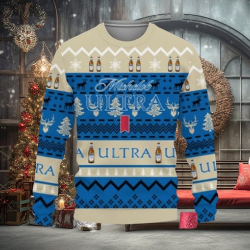 Michelob Ultra Beers Shirts Beer Vintage Logo Ugly Christmas Sweater