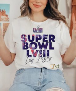 NFL Super Bowl LVIII Las Vegas 2024 Logo Shirt