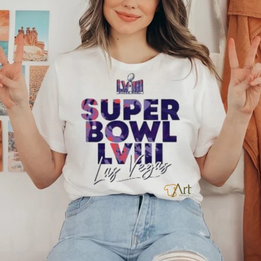 NFL Super Bowl LVIII Las Vegas 2024 Logo Shirt