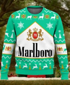 Marlboro Menthol Cigarette Ugly Christmas Sweater