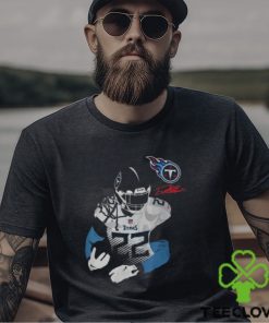 Licensed Gear Nfl Tennessee Titans Derrick Henry Navy Player T Shirt