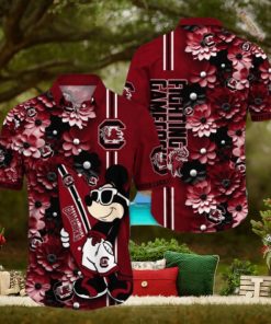 South Carolina Gamecocks Hawaiian Shirt Mickey Love Surfing Trending Summer Gift