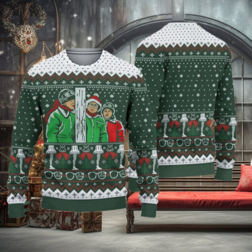 A Xmas Story Triple Dog Movie Ugly Christmas Sweater