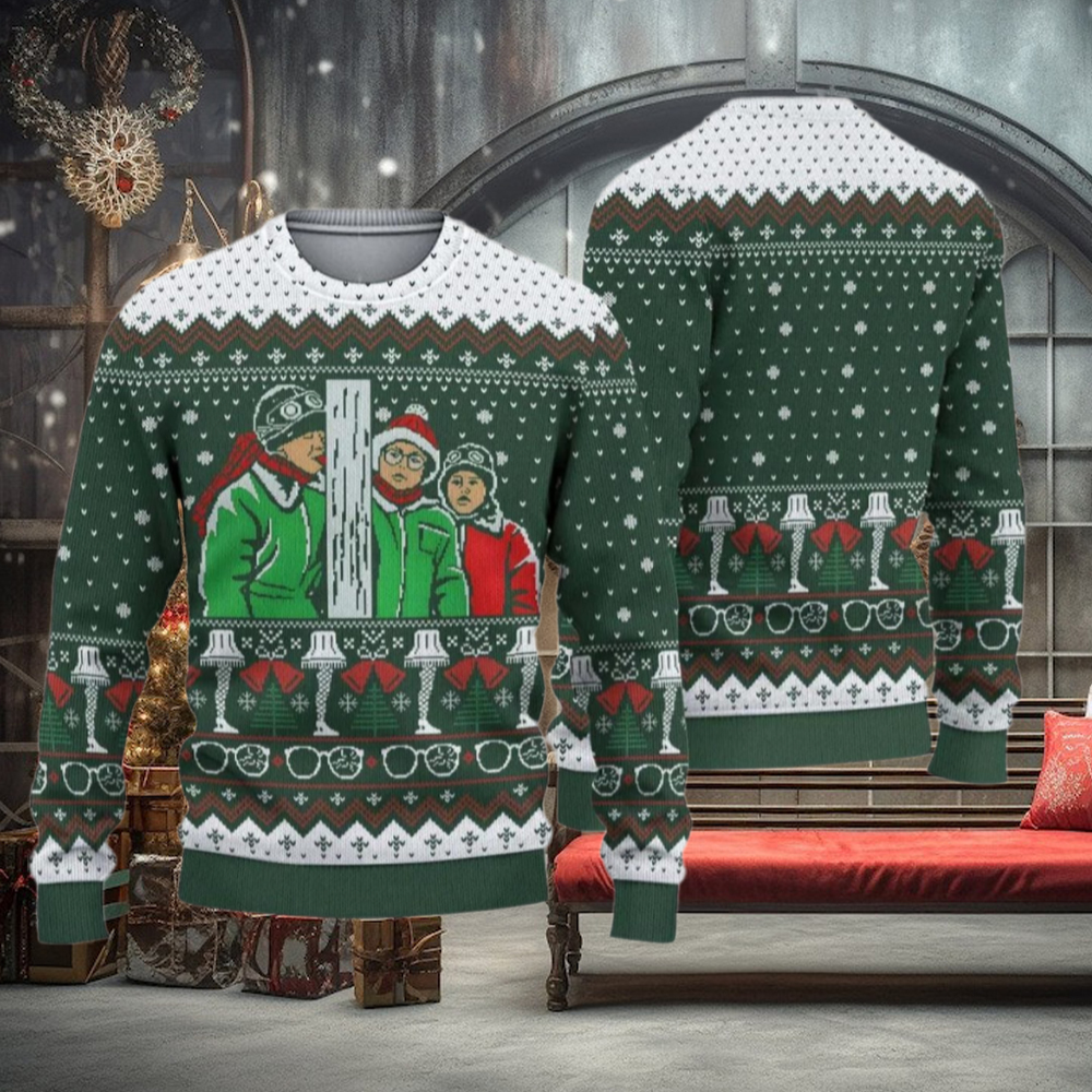 A Xmas Story Triple Dog Movie Ugly Christmas Sweater A Xmas Story Triple Dog Movie Ugly Christmas Sweater