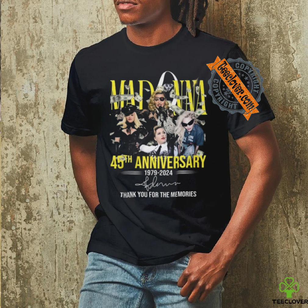 Madonna 45Th Anniversary T Shirt 1979 Äì 2024 Thank You For The Memories shirt Madonna 45Th Anniversary T Shirt 1979 Äì 2024 Thank You For The Memories shirt
