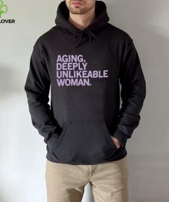 official aging deeply unlikeable woman shirt black