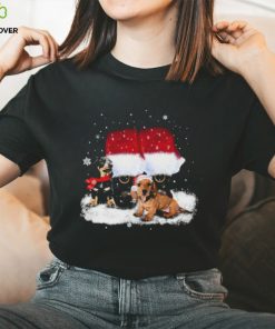 official dachshunds and santa claus christmas snow t shirt Every shirt den dai dien