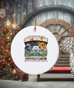 official westminster college charity football game delta tau delta vs kappa alpha ornament Circle