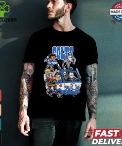 Original Indianapolis Colts NFL Horror Characters Movie Hippie Halloween Shirt